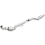 MagnaFlow direct-fit catalytic converter fits 2005-2010 SLK55 AMG 5.5L passenger side 5.5L passenger side stainless steel CARB compliant 51702