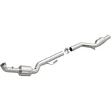MagnaFlow direct-fit catalytic converter fits 2005-2010 SLK55 AMG 5.5L passenger side 5.5L passenger side stainless steel CARB compliant 51702