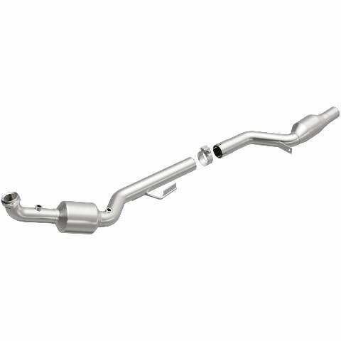 MagnaFlow direct-fit catalytic converter fits 2005-2010 SLK55 AMG 5.5L passenger side 5.5L passenger side stainless steel CARB compliant 51702