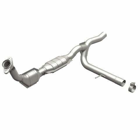 MagnaFlow direct-fit catalytic converter for 2004-2008 Ford F-150 5.4L passenger side stainless steel CARB compliant OBDII 51744
