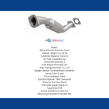 MagnaFlow direct-fit catalytic converter for 2007-2008 Buick 3.8L stainless steel CARB compliant OBDII 51751