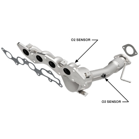 MagnaFlow direct-fit catalytic converter for 2010-2013 Mazda 2.0L stainless steel CARB compliant 51802