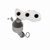 MagnaFlow direct-fit catalytic converter fits 2008-2013 Toyota Highlander and 2007-2011 Toyota Sienna, this and 2008-2009 Toy Toyota Highlander 3.5L stainless steel CARB compliant 