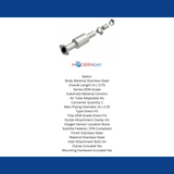 MagnaFlow direct-fit catalytic converter for 2012-2017 Hyundai stainless steel CARB compliant OBDII