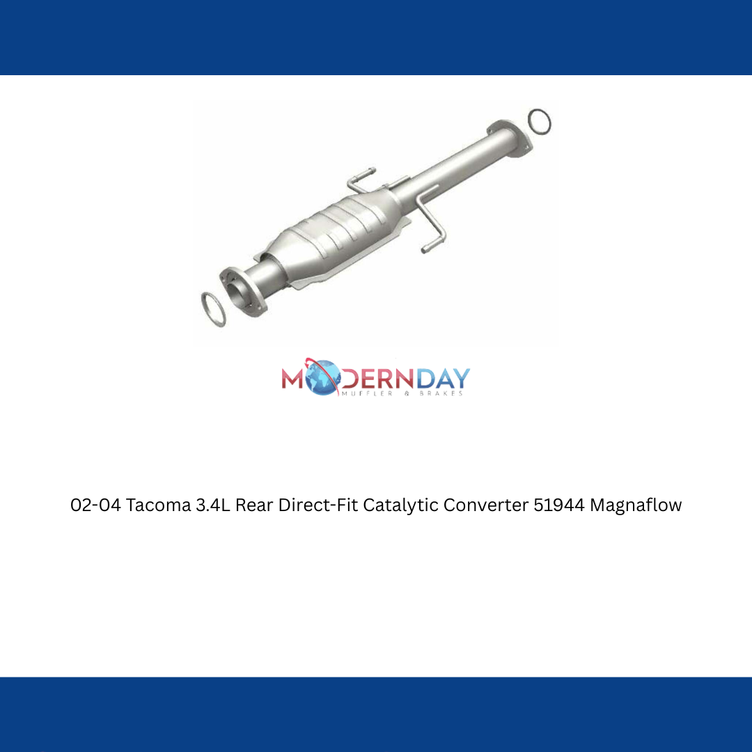 MagnaFlow direct-fit catalytic converter for 2000-2004 Toyota Tacoma 3.4L stainless steel CARB compliant OBDII 51944
