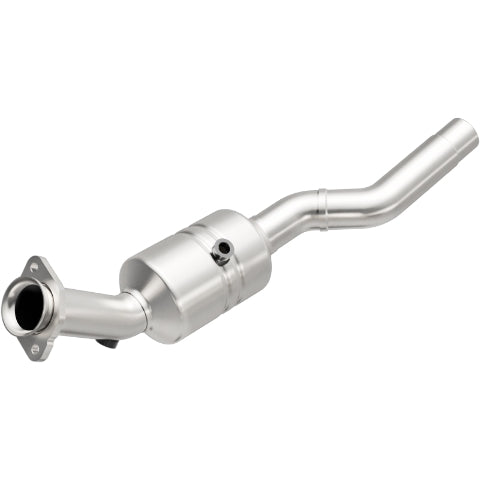 MagnaFlow direct-fit catalytic converter fits 2007-2009 Jaguar XK and Jaguar XKR, this and 2007-2009 XKR 4.2L passenger side 4.2L passenger side stainless steel CARB compliant OBDI