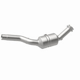 MagnaFlow direct-fit catalytic converter fits 2007-2009 Jaguar XK and Jaguar XKR, this and 2007-2009 XKR 4.2L passenger side 4.2L passenger side stainless steel CARB compliant OBDI