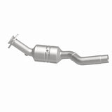 MagnaFlow direct-fit catalytic converter fits 2007-2009 Jaguar XK and Jaguar XKR, this and 2007-2009 XKR 4.2L passenger side 4.2L passenger side stainless steel CARB compliant OBDI