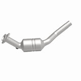 MagnaFlow direct-fit catalytic converter fits 2007-2009 Jaguar XK and Jaguar XKR, this and 2007-2009 XKR 4.2L driver side 4.2L driver side stainless steel CARB compliant OBDII 5195
