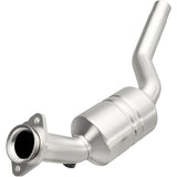 MagnaFlow direct-fit catalytic converter fits 2007-2009 Jaguar XK and Jaguar XKR, this and 2007-2009 XKR 4.2L driver side 4.2L driver side stainless steel CARB compliant OBDII 5195