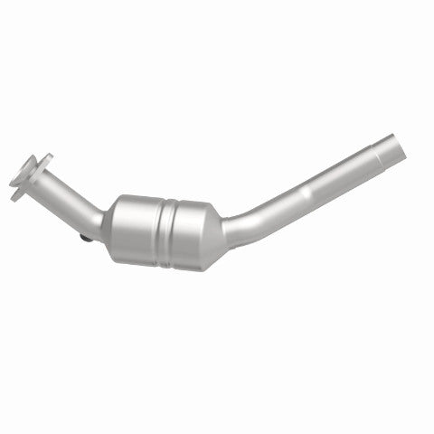 MagnaFlow direct-fit catalytic converter fits 2007-2009 Jaguar XK and Jaguar XKR, this and 2007-2009 XKR 4.2L driver side 4.2L driver side stainless steel CARB compliant OBDII 5195