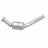 MagnaFlow direct-fit catalytic converter fits 2007-2009 Jaguar XK and Jaguar XKR, this and 2007-2009 XKR 4.2L driver side 4.2L driver side stainless steel CARB compliant OBDII 5195