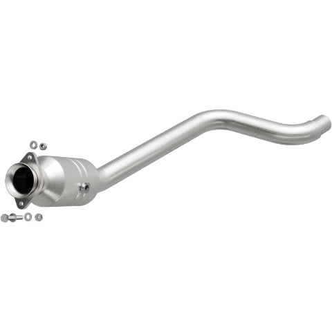 MagnaFlow direct-fit catalytic converter fits 2010-2012 Jaguar XF and Jaguar XFR, this and 2010-2012 Jaguar XF 5.0L stainless steel CARB compliant OBDII 52004