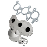 MagnaFlow direct-fit catalytic converter fits 2011-2016 Toyota Highlander and 2010-2015 Lexus RX450h, this and 2010-2014 RX450H 3.5L Right 3.5L stainless steel CARB compliant OBDII