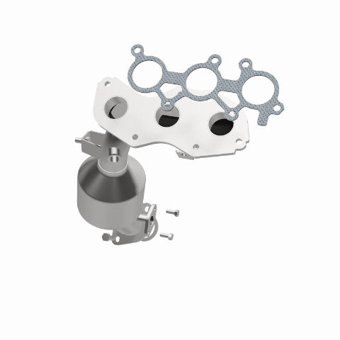 MagnaFlow direct-fit catalytic converter fits 2011-2016 Toyota Highlander and 2010-2015 Lexus RX450h, this and 2010-2014 RX450H 3.5L Right 3.5L stainless steel CARB compliant OBDII