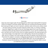 MagnaFlow direct-fit catalytic converter for 2012-2015 Honda Civic 1.5L stainless steel CARB compliant OBDII 52035