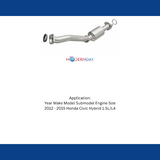 MagnaFlow direct-fit catalytic converter for 2012-2015 Honda Civic 1.5L stainless steel CARB compliant OBDII 52035