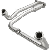 MagnaFlow direct-fit catalytic converter fits 1996-2000 Chevrolet K2500, Chevrolet C2500, and additional vehicles. Hardware is included to eliminate the hassle of working with corr