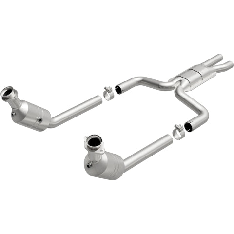 MagnaFlow direct-fit catalytic converter fits 2003-2004 Ford Thunderbird and Lincoln LS, this and 2003 THUNDERBIRD 3.9L stainless steel CARB compliant OBDII 52099