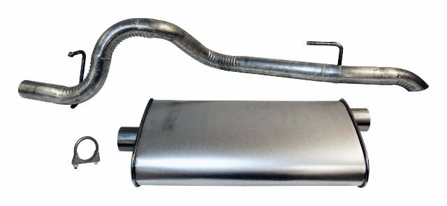 Jeep Steel Silver Muffler & Tailpipe - 52101052AE