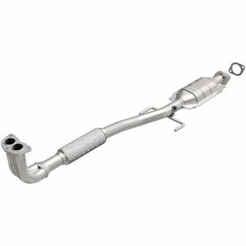 MagnaFlow direct-fit catalytic converter fits 2004 Mitsubishi Lancer 2.4L and 2004 Mitsubishi Lancer 2.4L L 2.4L stainless steel CARB compliant OBDII 52122