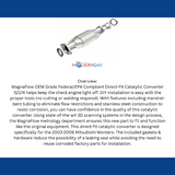 2003-2006 MONTERO 3.8 L Underbody Direct-Fit Catalytic Converter 52174 Magnaflow