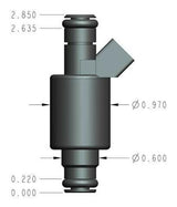 Holley EFI 42 lb/hr Performance Fuel Injector - Individual - 522-421