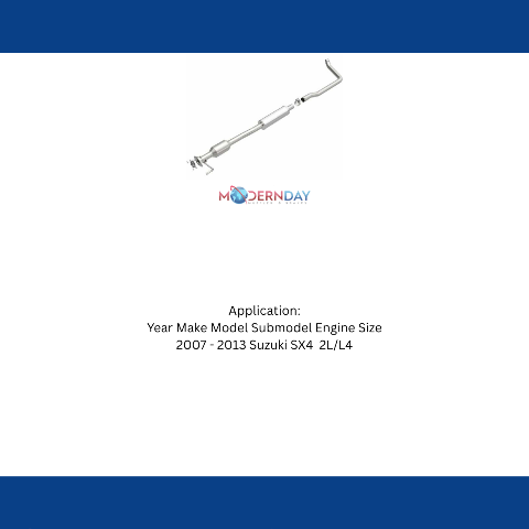 MagnaFlow direct-fit catalytic converter fits 2007-2013 SX4 2 L stainless steel CARB compliant 52218