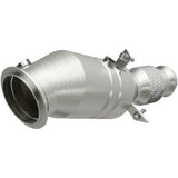 MagnaFlow direct-fit catalytic converter fits 2012-2016 BMW 328i, 2013-2016 BMW 328i xDrive, and more, this and 2012-2014 328i 2 L Closed Couple stainless steel CARB compliant 5225