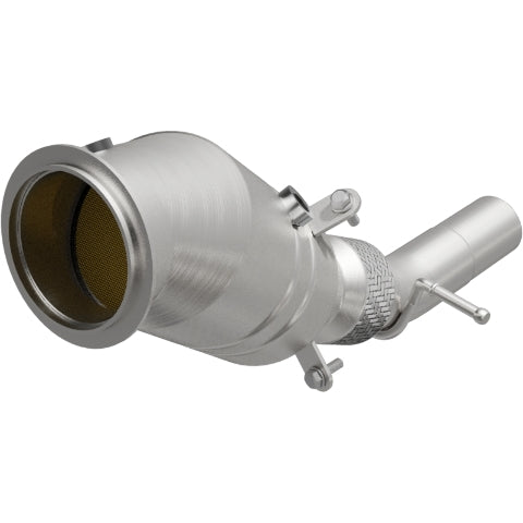 MagnaFlow direct-fit catalytic converter fits 2013-2017 BMW X3, 2013-2015 BMW X1, and more, this and 2013-2014 X3 2 L Closed Couple stainless steel CARB compliant 52265