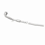 MagnaFlow direct-fit catalytic converter fits 2012-2013 Volkswagen Jetta and Volkswagen Beetle, this and 2012-2013 Beetle L4 2 stainless steel CARB compliant 52281