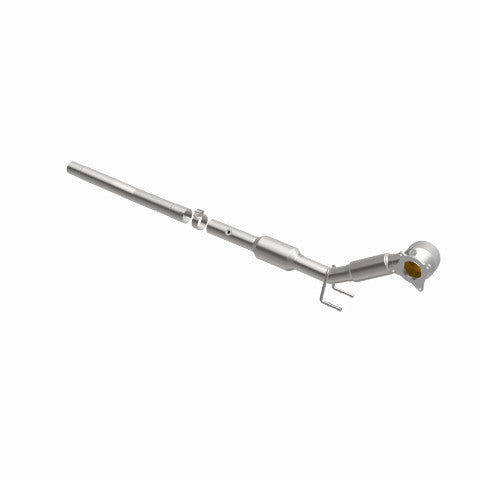 MagnaFlow direct-fit catalytic converter fits 2012-2013 Volkswagen Jetta and Volkswagen Beetle, this and 2012-2013 Beetle L4 2 stainless steel CARB compliant 52281