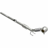 MagnaFlow direct-fit catalytic converter fits 2012-2013 Volkswagen Jetta and Volkswagen Beetle, this and 2012-2013 Beetle L4 2 stainless steel CARB compliant 52281