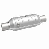 MagnaFlow universal catalytic converter 2.25 inch inlet/outlet stainless steel Federal EPA compliant OBDII 52325