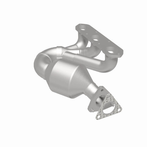 MagnaFlow direct-fit catalytic converter fits 2000-2004 Boxster 2.7 3.2L 2.7 inch inlet/outlet stainless steel CARB compliant OBDII 52328