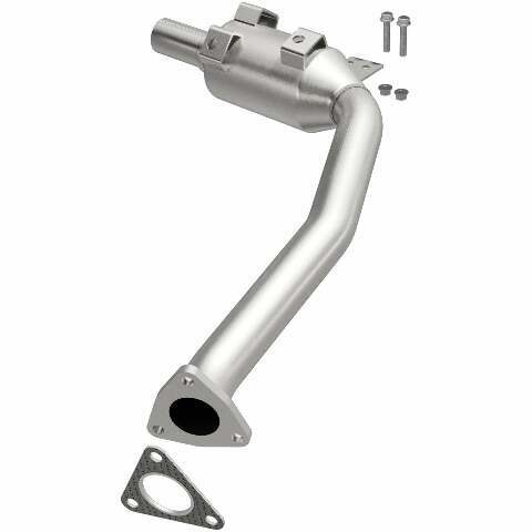 MagnaFlow direct-fit catalytic converter fits 2000-2004 Boxster H6 3.2 2.7 3.2 inch inlet 2.7 inch outlet stainless steel CARB compliant 52365