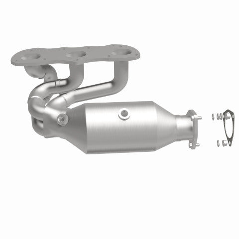 MagnaFlow direct-fit catalytic converter fits 2012-2015 911 H6 3.8 3.8 inch inlet/outlet stainless steel CARB compliant 52388
