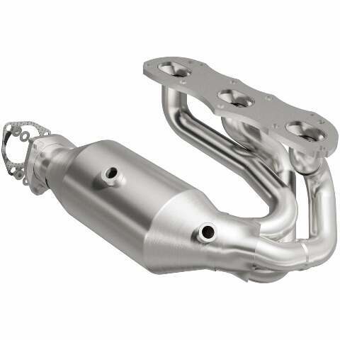 MagnaFlow direct-fit catalytic converter fits 2012-2015 911 H6 3.8 3.8 inch inlet/outlet stainless steel CARB compliant 52390