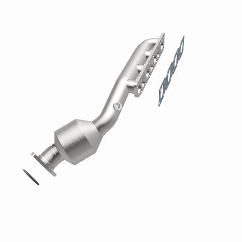 MagnaFlow direct-fit catalytic converter fits 2003-2004 INFINITI M45 and 2003-2006 INFINITI Q45, this and 2003-2004 M45 V8 4.5 4.5 inch inlet/outlet stainless steel CARB compliant 