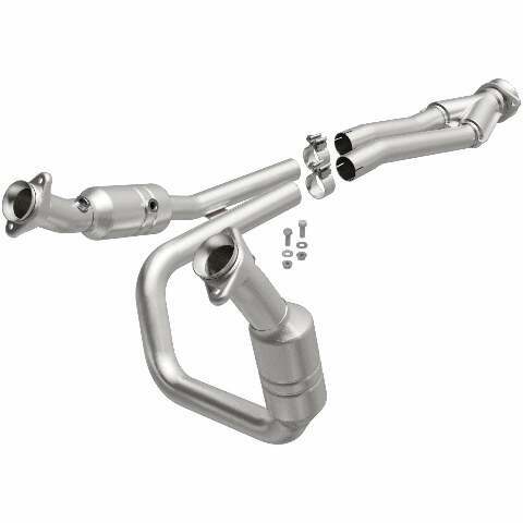 MagnaFlow direct-fit catalytic converter for 2015-2019 Ford 3.5 inch inlet/outlet stainless steel CARB compliant