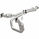 MagnaFlow direct-fit catalytic converter for 2015-2019 Ford 3.5 inch inlet/outlet stainless steel CARB compliant