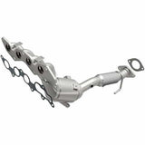 MagnaFlow direct-fit catalytic converter fits 2014-2015 Transit Connect L4 2.5 inch inlet/outlet stainless steel CARB compliant 52444