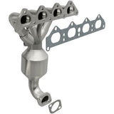 MagnaFlow direct-fit catalytic converter for 1998-2003 Hyundai Elantra 2 inch inlet/outlet stainless steel CARB compliant OBDII 52447