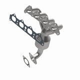 MagnaFlow direct-fit catalytic converter for 1998-2003 Hyundai Elantra 2 inch inlet/outlet stainless steel CARB compliant OBDII 52447