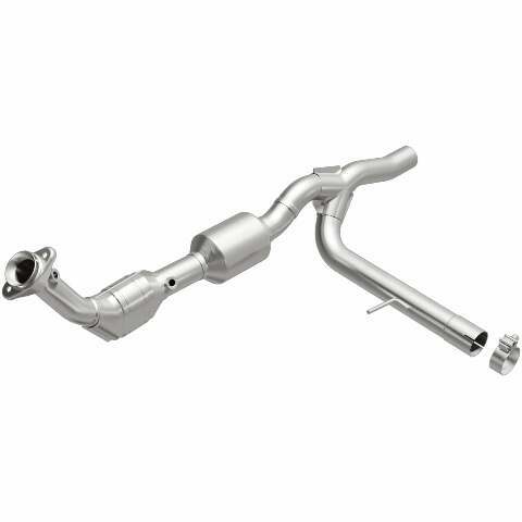 MagnaFlow direct-fit catalytic converter for 2004-2006 Ford F-150 4.6 inch inlet/outlet stainless steel CARB compliant 52450