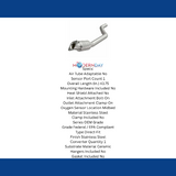 MagnaFlow direct-fit catalytic converter for 2015-2020 Dodge Charger 6.4L stainless steel CARB compliant OBDII 52478