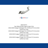 MagnaFlow direct-fit catalytic converter for 2015-2020 Dodge Charger 6.4L stainless steel CARB compliant OBDII 52478