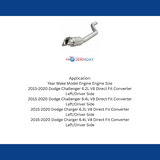 MagnaFlow direct-fit catalytic converter for 2015-2020 Dodge Charger 6.4L stainless steel CARB compliant OBDII 52478