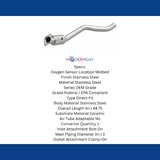 2015-20 Dodge Charger V8 6.4 6.2 Direct-Fit Catalytic Converter 52479 Magnaflow