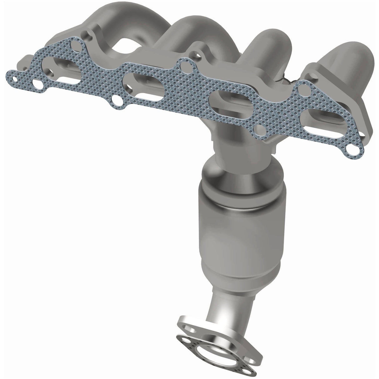 Catalytic Converter with Integrated Exhaust Manifold for HM Grade Federal / EPA Compliant Direct-Fit Manifold Catalytic